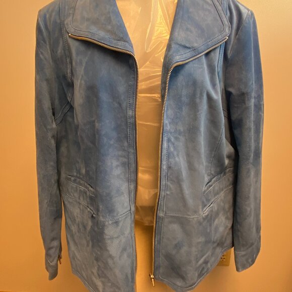 Women's Bernardo Suede leather Jacket - Picture 2 of 9